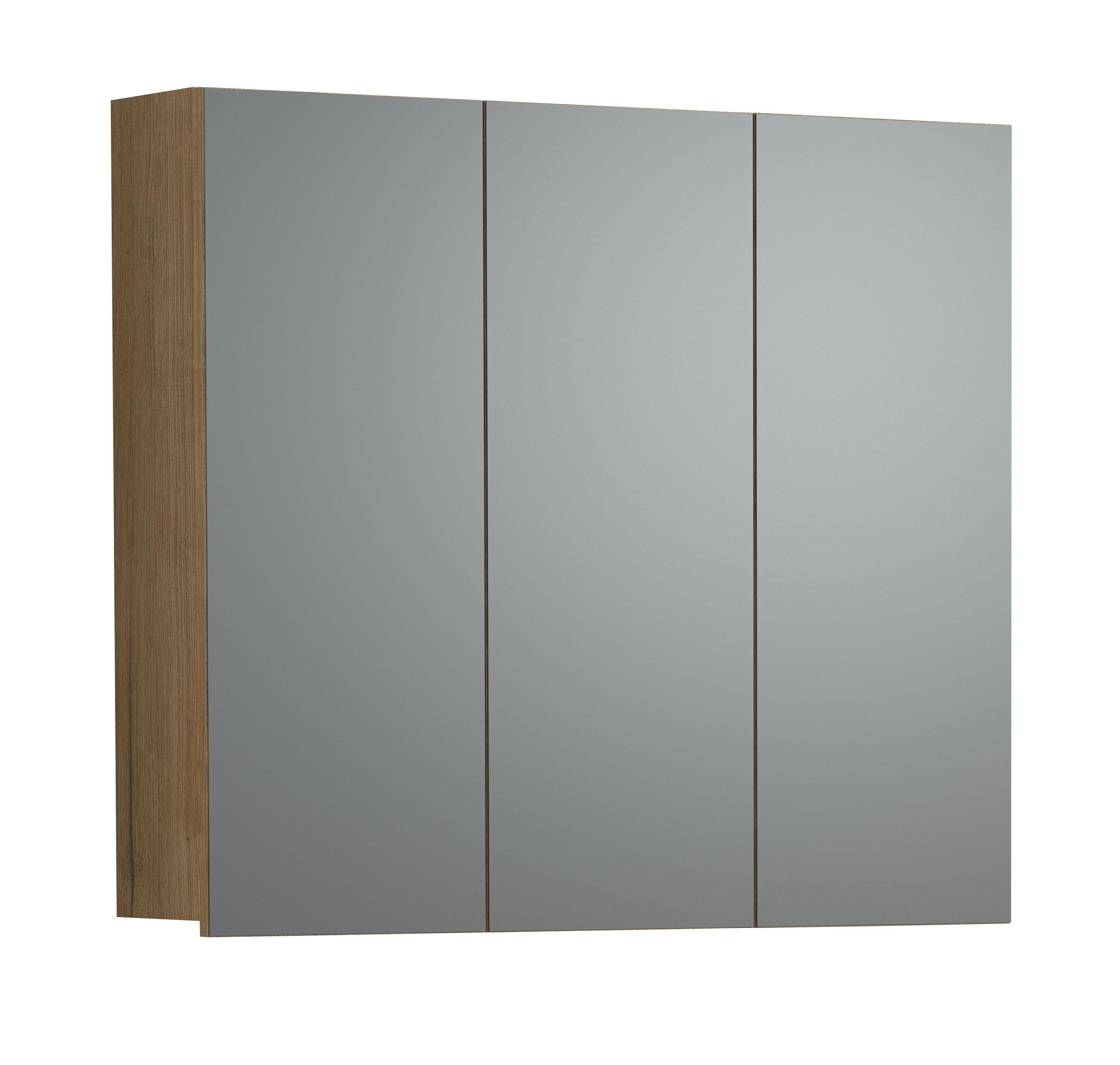 SPIEGELSCHRANK PureBliss Eiche Dekor - Eichefarben, Holzwerkstoff (90/80/20cm) - Trendteam