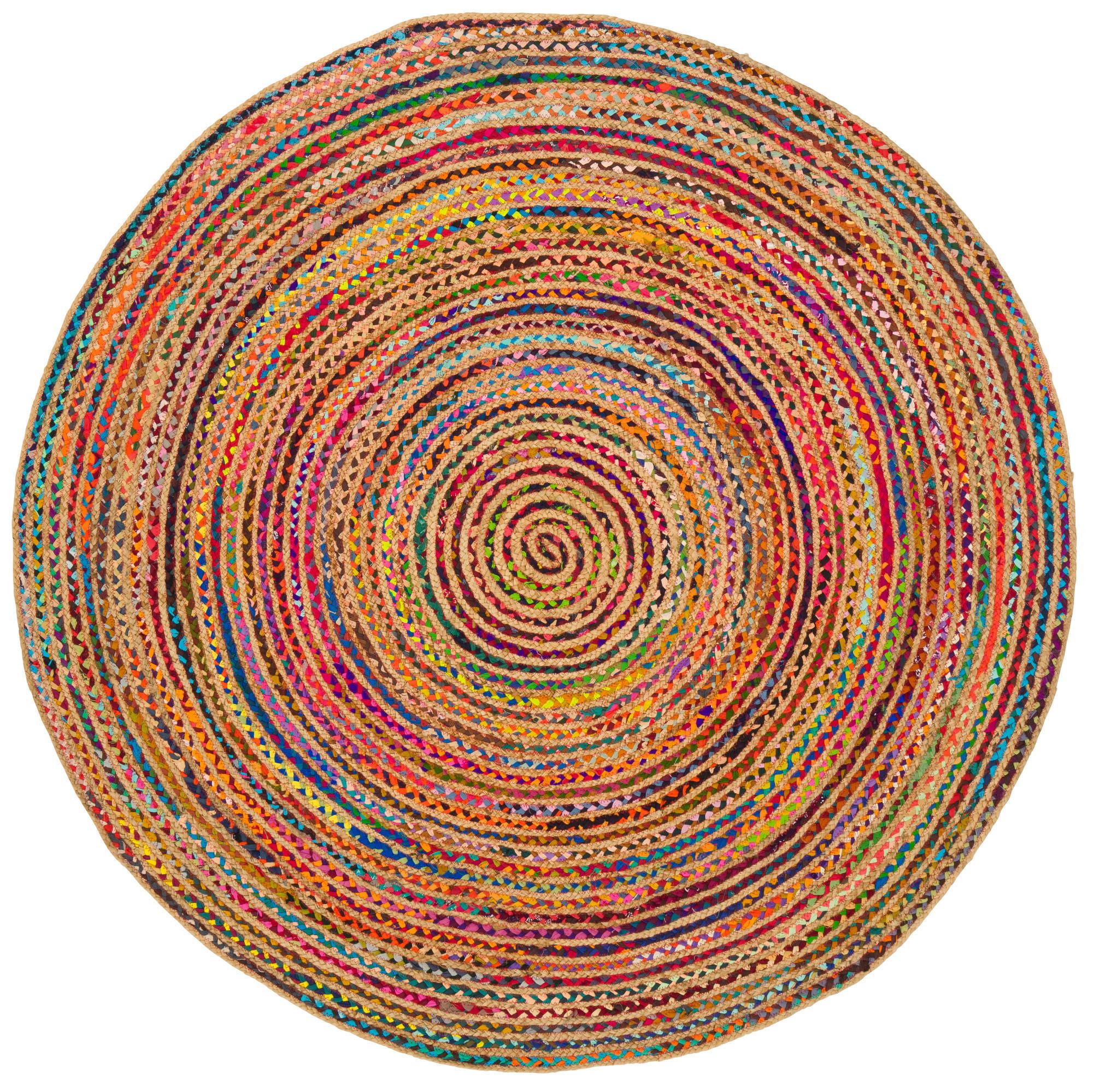 TEPPICH JUTE BAUMWOLLE SALSA - Multicolor, Textil (160/160cm) - Pergamon