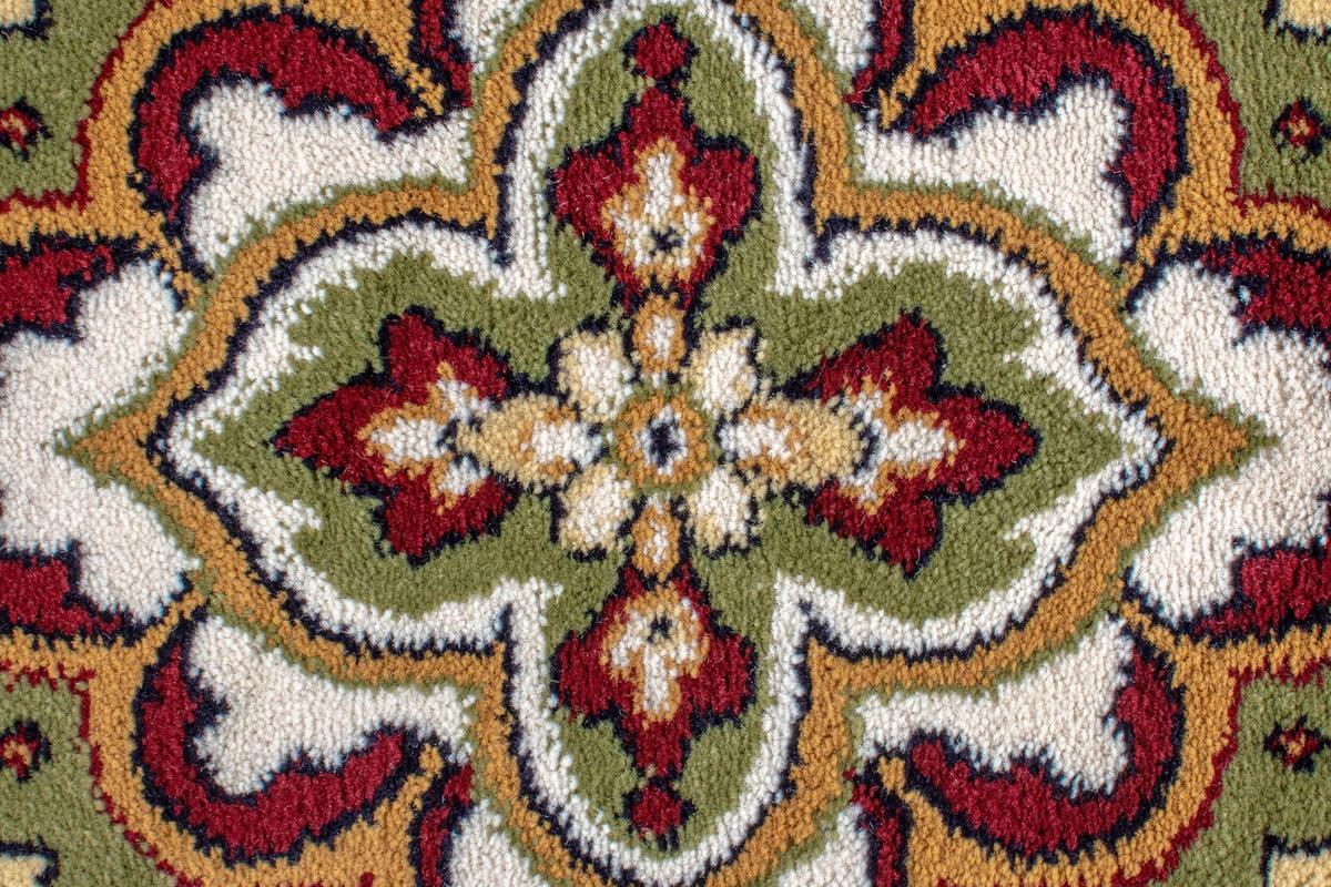 TEPPICH GLAZERT, klassisch-floral, Grün, 60 x 230 cm - Grün, Textil (230/60cm) - KADIMA DESIGN