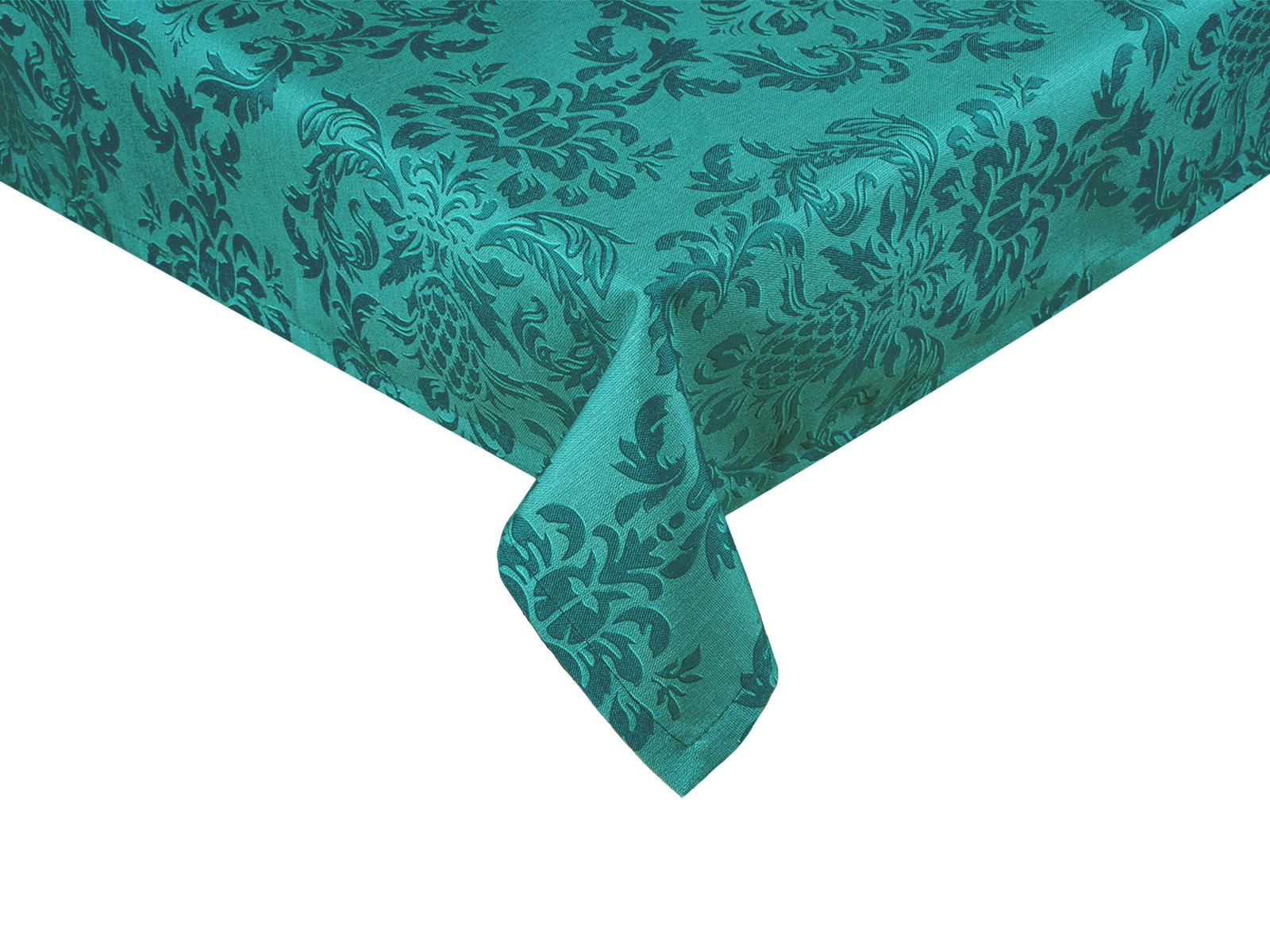 TISCHDECKE Epoche petrol-grün 110/110 cm - Petrol, Textil (110/110cm) - beties Heimtextil