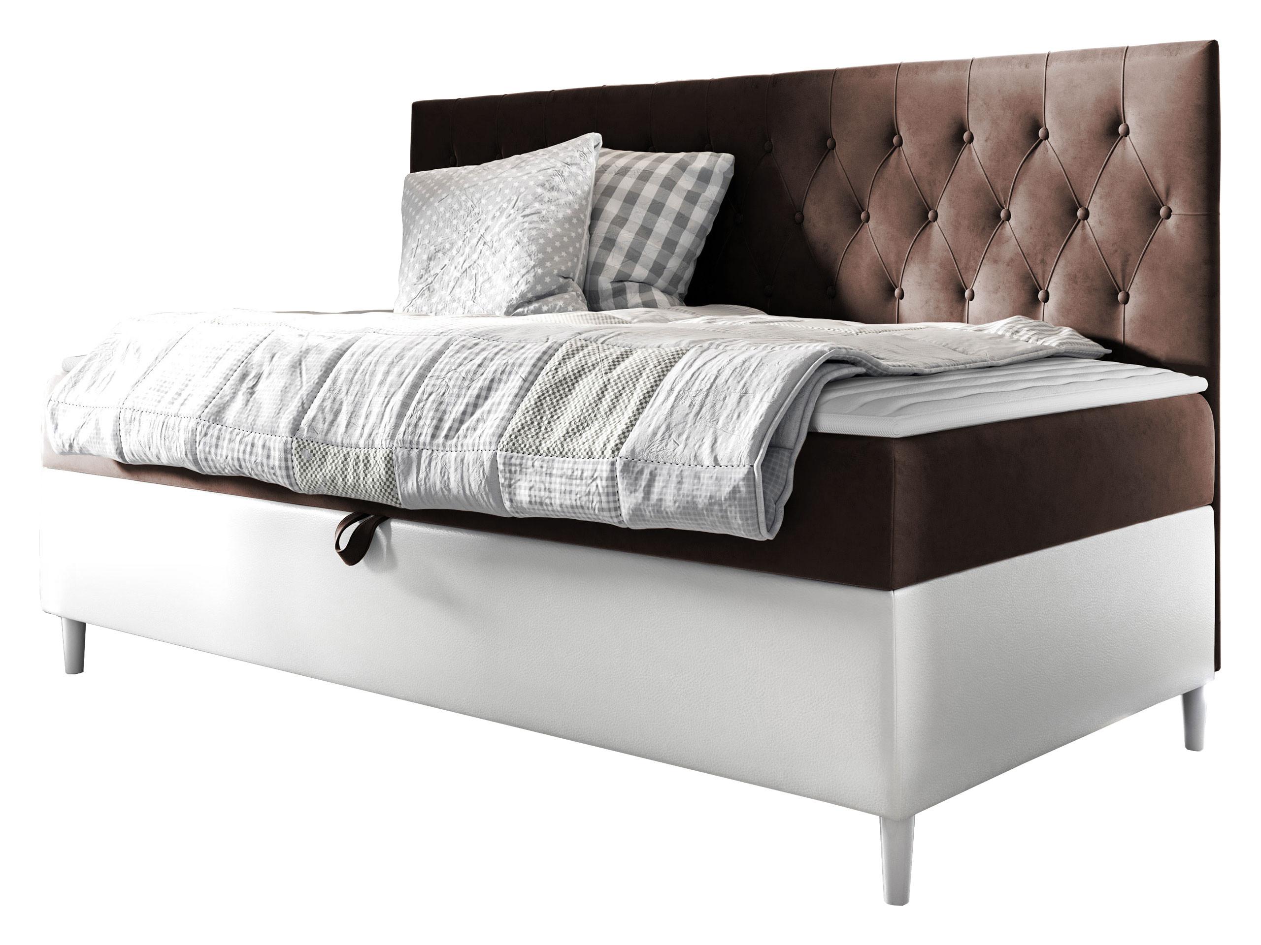 BOXBETT Filip Junior 2 - H3 - Weiß/Braun, Holz (90/200cm) - MIRJAN24