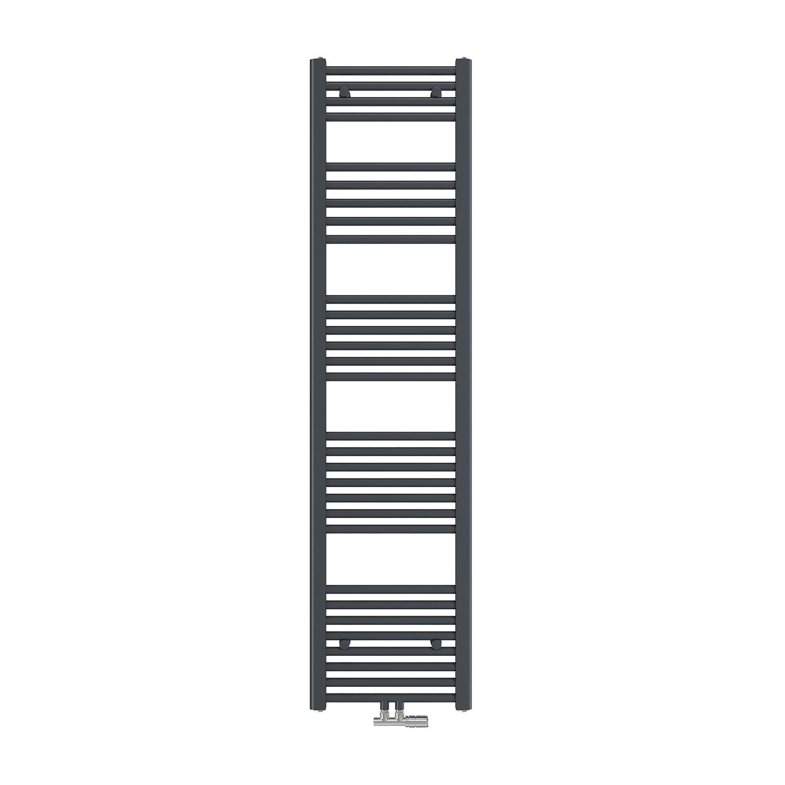 HEIZKÖRPER wasserführender Handtuchheizkörper Anthrazit 160/40/3 cm - Anthrazit, Metall (40/160/3cm) - EMKE