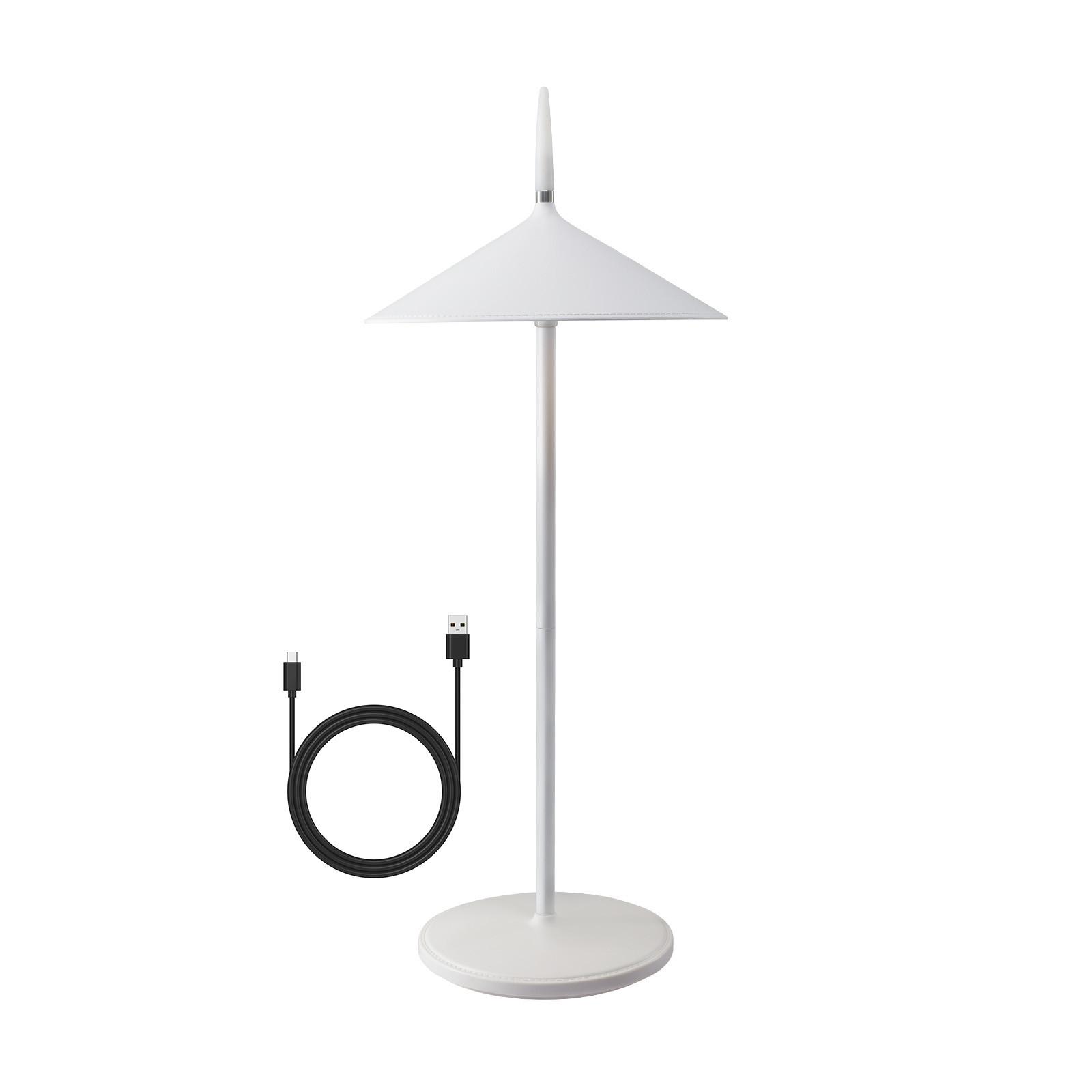 TISCHLEUCHTE Lichtmann 15.4/11.5/37.6 cm - Weiß, Kunststoff/Metall (15.4/11.5/37.6cm) - ZMH