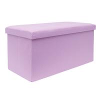SITZTRUHE Faltbar 76/38/38 cm (Rosa) - Rosa, Textil (38/38/76cm) - Intirilife