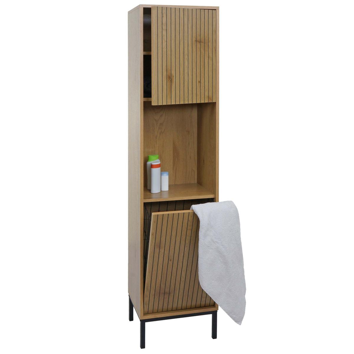 HOCHSCHRANK Braun - Braun, Holzwerkstoff (39/174/30cm) - MCW