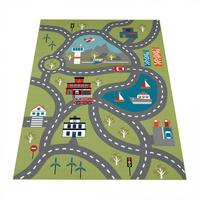 KINDERTEPPICH Waschbar, mit Struktur, Grün, 100 x 200 cm - Grün, Textil (200/100cm) - KADIMA DESIGN