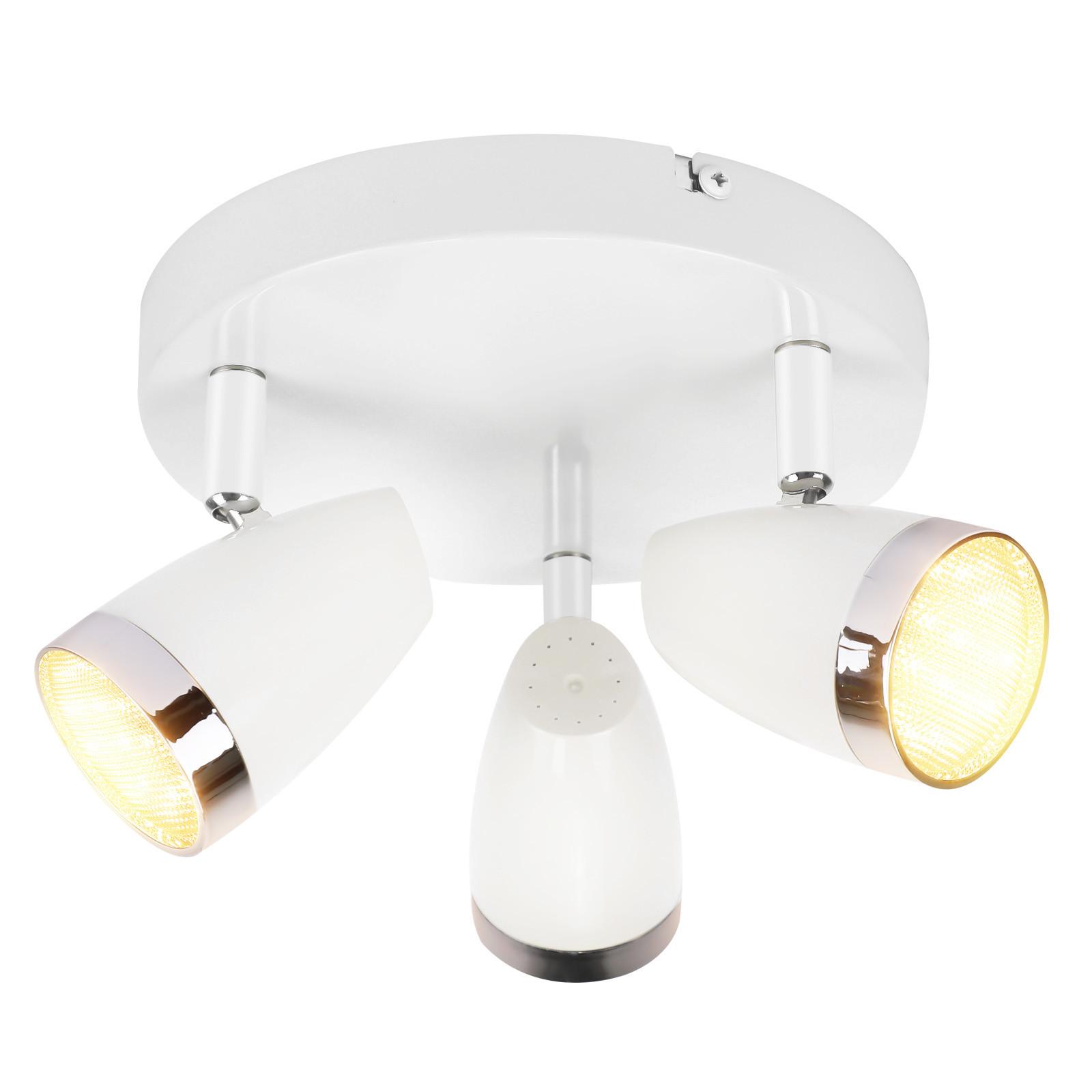 DECKENSTRAHLER Glorion 15.5/19/60 cm - Weiß, Kunststoff (60/15.5/19cm) - ZMH