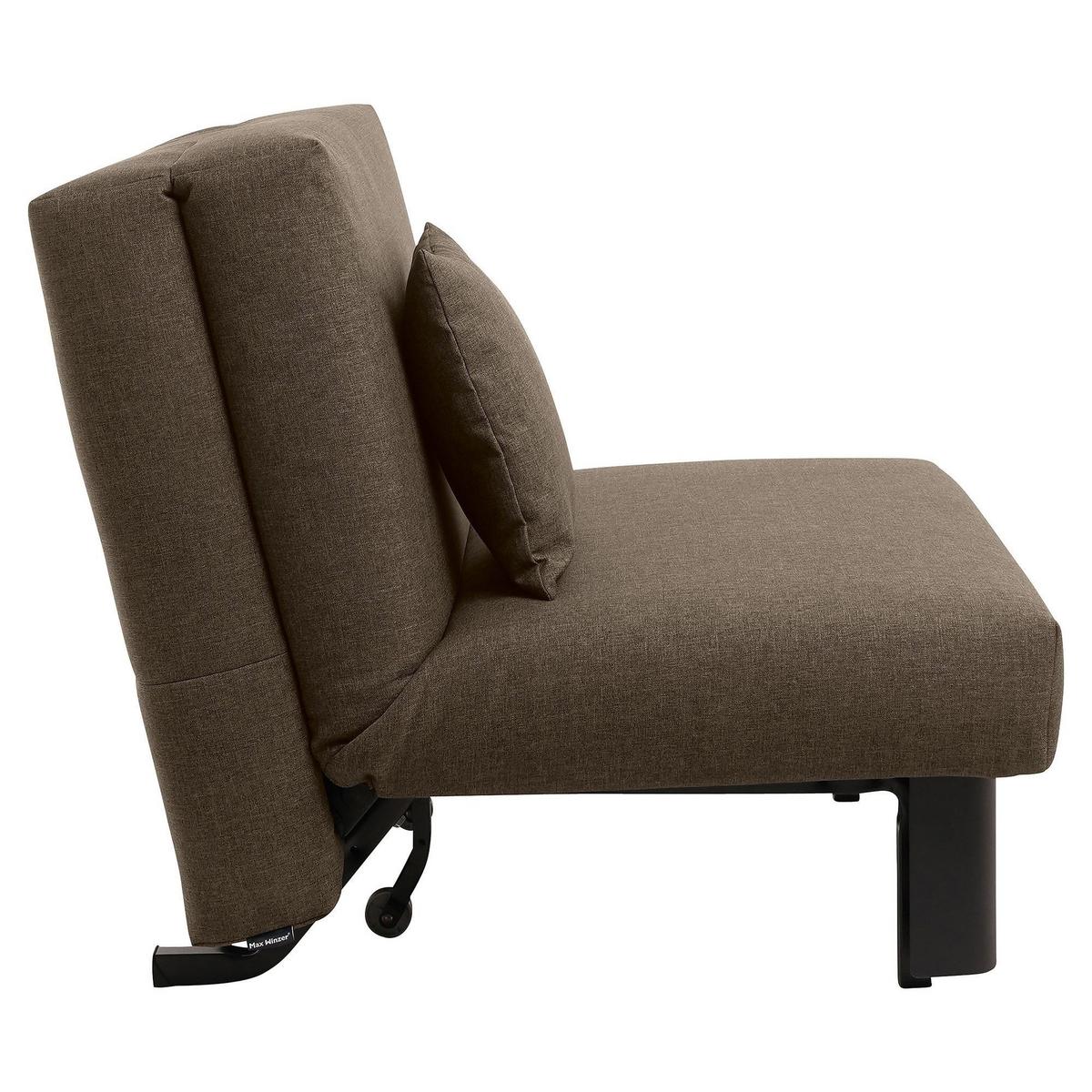FALTSESSEL Kalomira Bezug Flachgewebe Metall schwarz / sahara - Sahara, Kunststoff (100/85/85cm) - 58aufmkessel