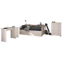 KINDERZIMMER SET Parisot Sleep 4-tlg. Holzdekor Weiß/Eiche - Eichefarben/Weiß, Kunststoff (100/1/200cm) - 58aufmkessel