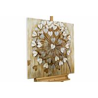 ÖLGEMÄLDE 80/80 cm - Beige/Braun, Holz/Textil (80/80cm) - KUNSTLOFT