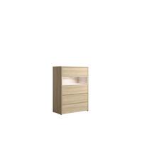 KOMMODE Barista Oak, Wüstensand 80/111/42 - Eiche Bianco, Holzwerkstoff (80/111/42cm) - RAUMHIRSCH FURNITURE