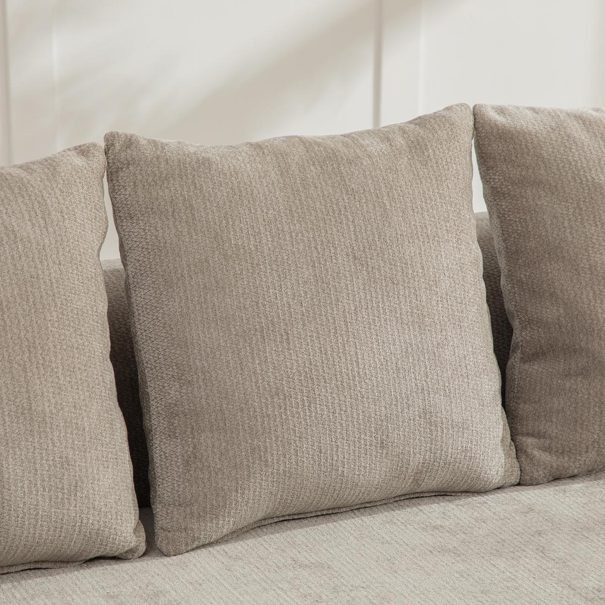 ECKSOFA 270cm L-Form Grau 3-Sitzer ohne Montage - Grau, Textil (270/172cm) - Urban Meuble