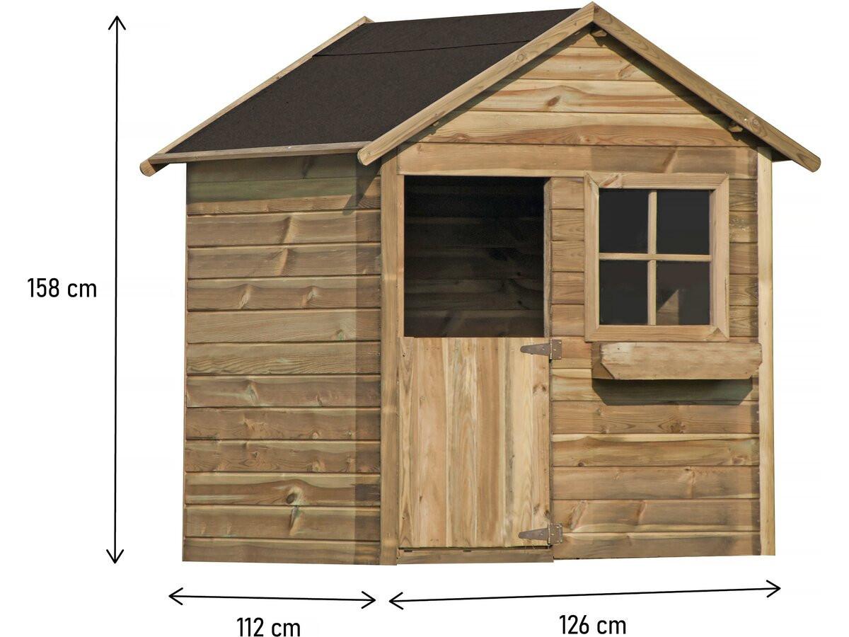 KINDERSPIELHAUS coccinelle Braun - Braun, Holz (112/158/126cm) - Habitat Garten