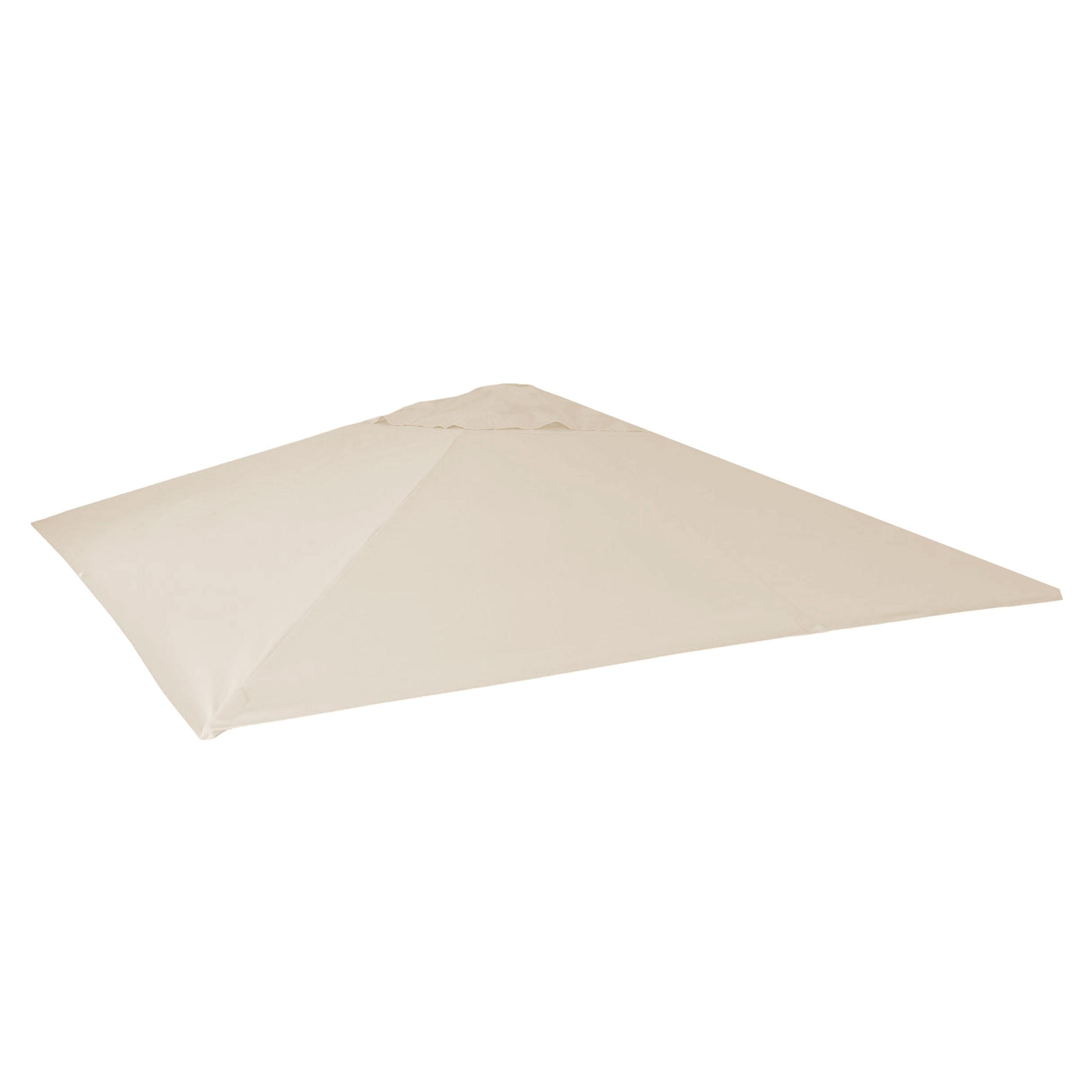 ERSATZ-BEZUG FÜR SONNENSCHIRM Cremeweiß - Weiß, Textil (490/490cm) - MCW