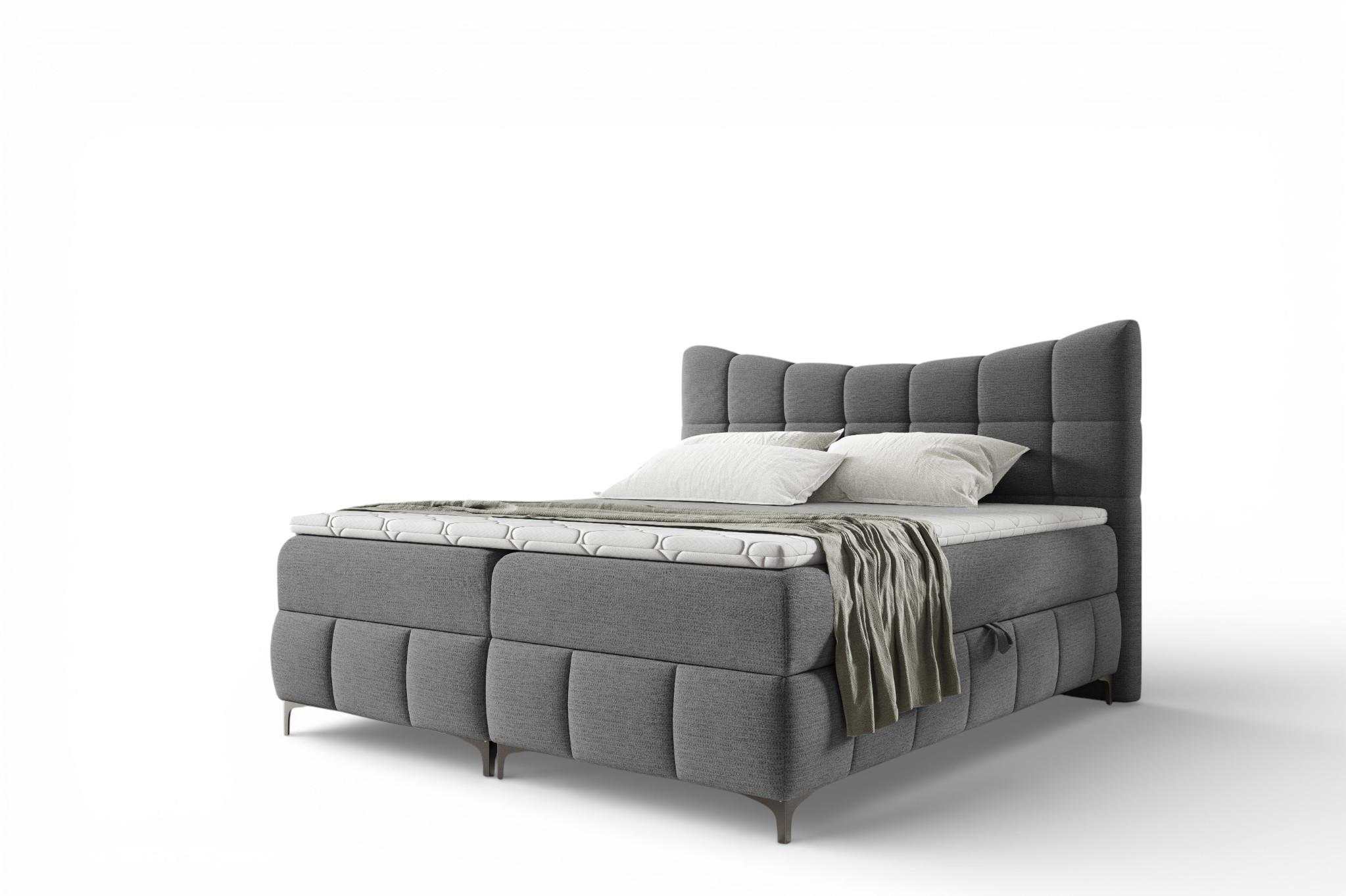 BOXBETT Charles Premi.. In Freya - Anthrazit, Holzwerkstoff/Textil (180/200cm) - Fun Möbel