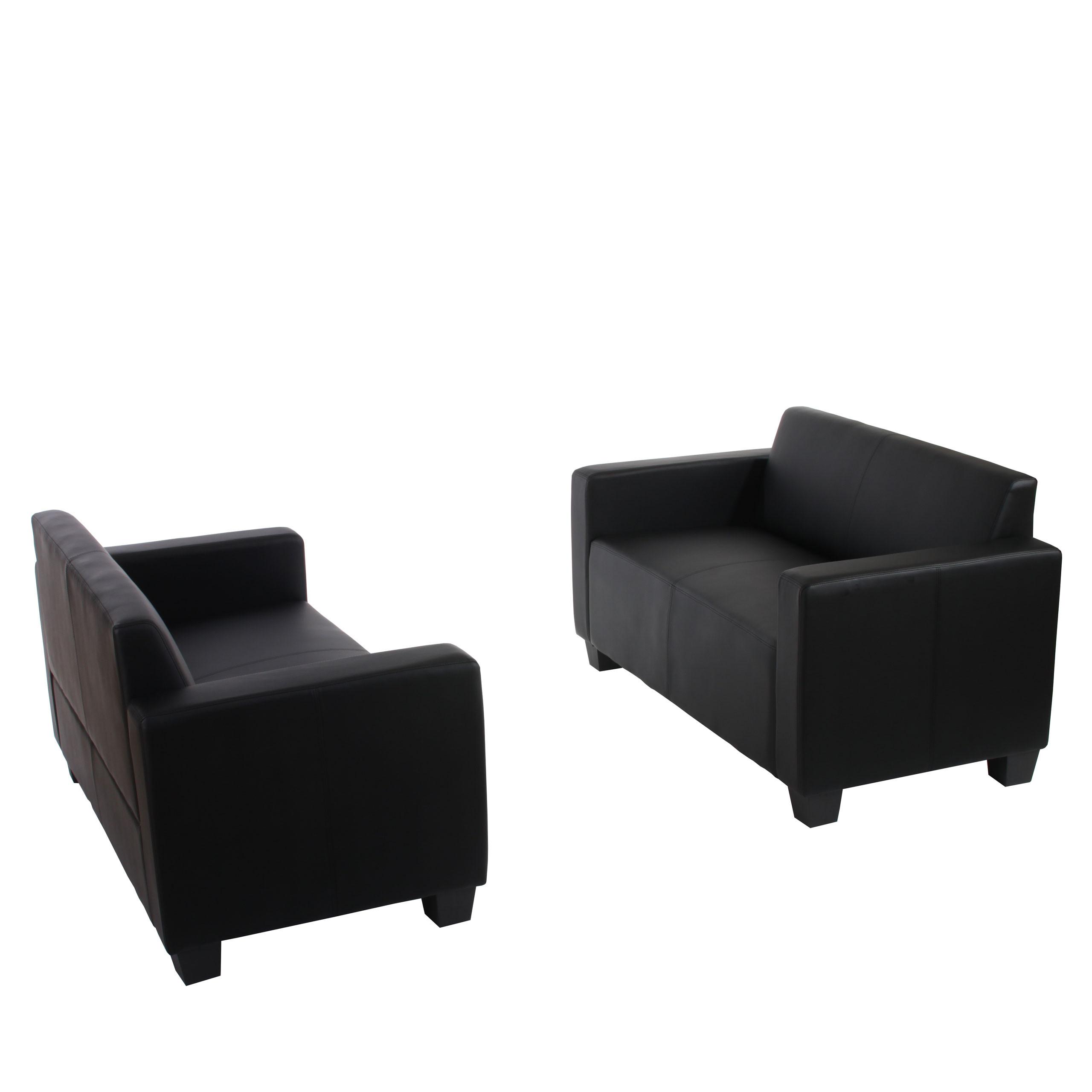 SOFA-GARNITUR Schwarz - Schwarz, Textil (136/76/72cm) - MCW