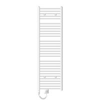 BADHEIZKÖRPER elektrisch Sahara 500x1800 mm Weiß gerade mit Heizstab 1200W - Weiß, Metall (3/180/50cm) - LuxeBath