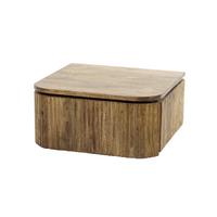 NACHTTISCH HEVE Holz Mango - Zwetschgeholzfarben, Holz (45/21/40cm) - KAWOLA