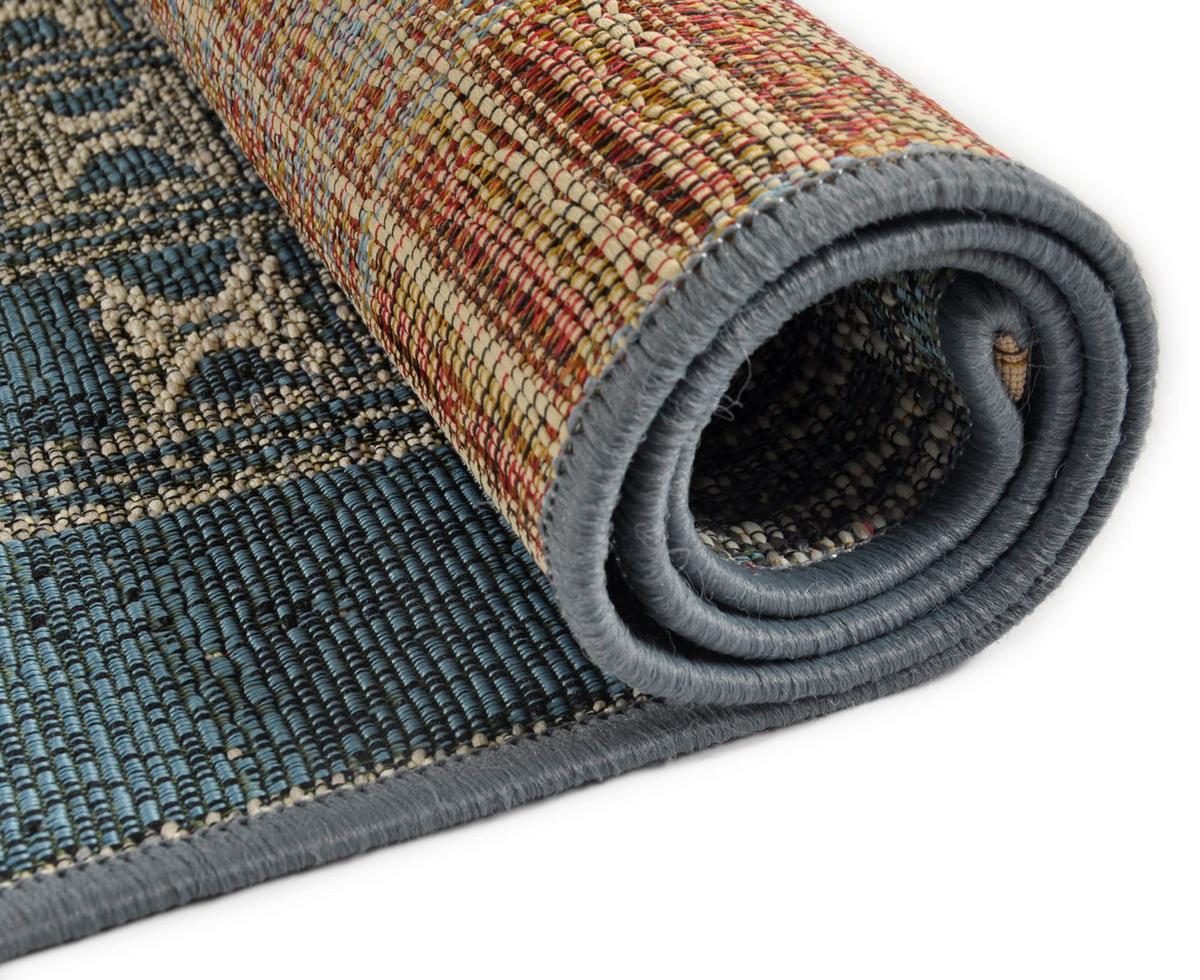OUTDOORTEPPICH Aurora 80x165 cm - Blau, Textil (80/165cm) - Gino Falcone