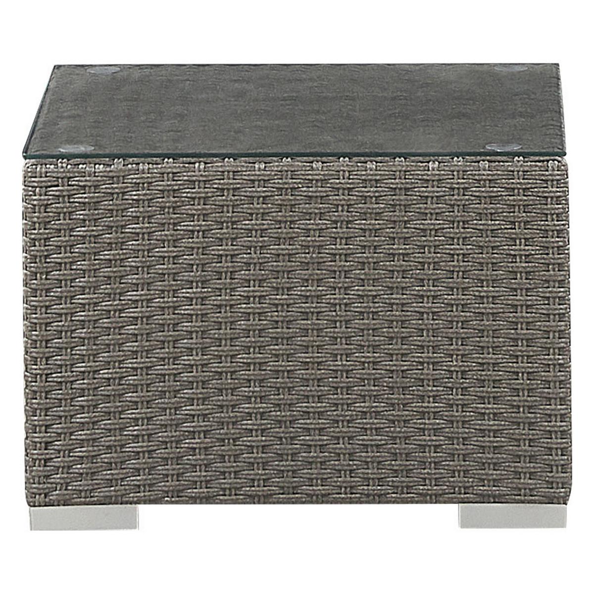 LOUNGE-SET grau modular Maestro - Grau, Kunststoff - Beliani