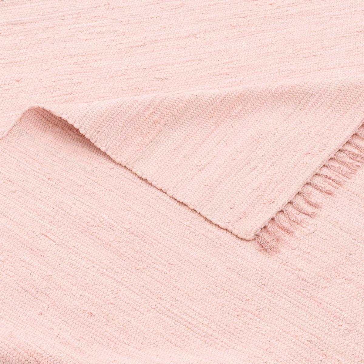 BAUMWOLLE NATUR TEPPICH LÄUFER JOLLY COTTON - Rosa, Textil (90/160cm) - Pergamon