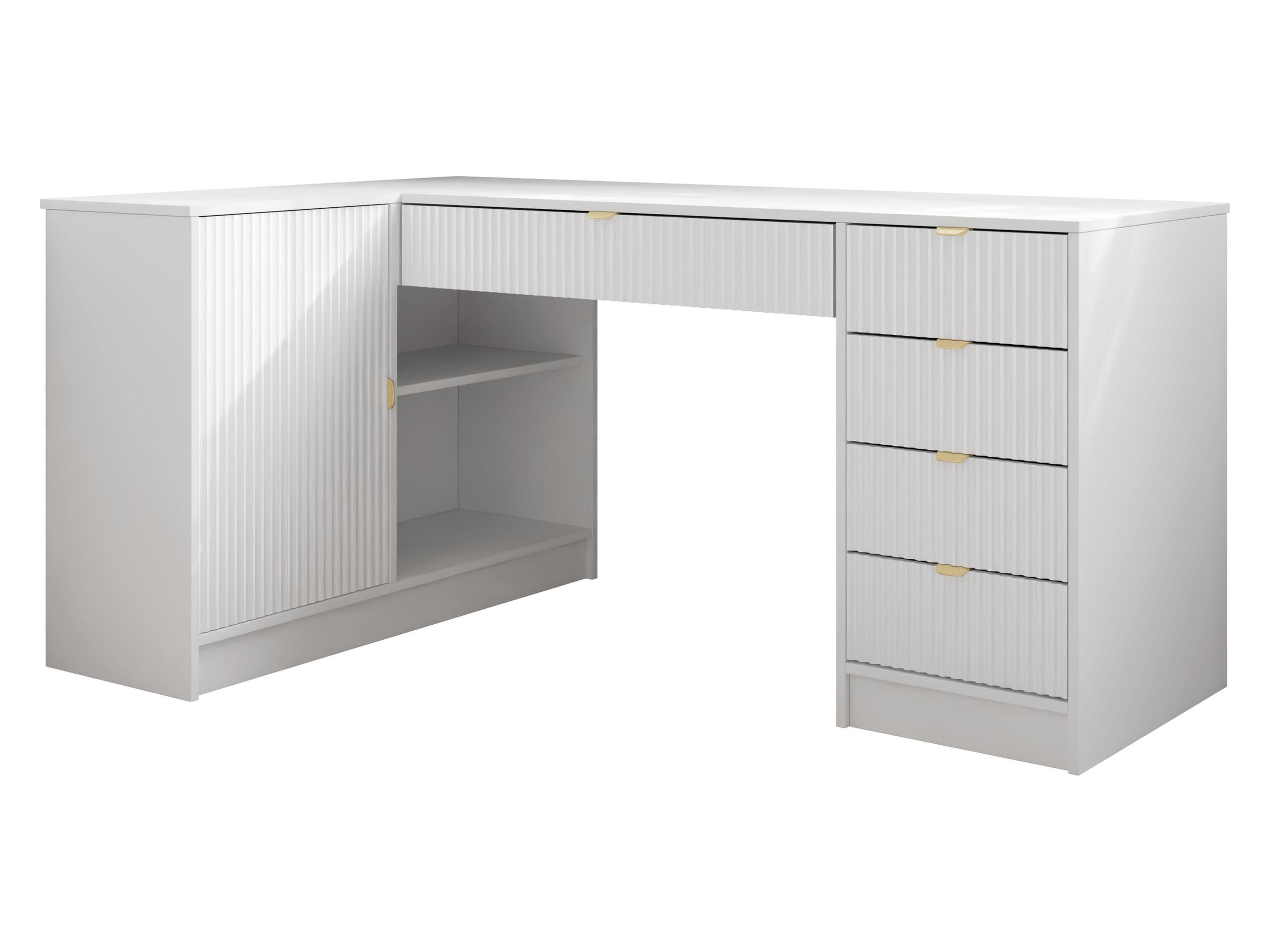 ECKSCHREIBTISCH Tireno - Schwarz/Weiß, Holzwerkstoff/Kunststoff (98/158/76cm) - MIRJAN24