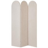 AKUSTIK-RAUMTEILER Beige Slimmy - Beige, Kunststoff (120/160/2cm) - Beliani