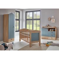 BABYZIMMER Set Roofy 3-tlg. - Salbeigrün/Eichefarben, Leder/Holz (1/1/1cm) - arthur berndt