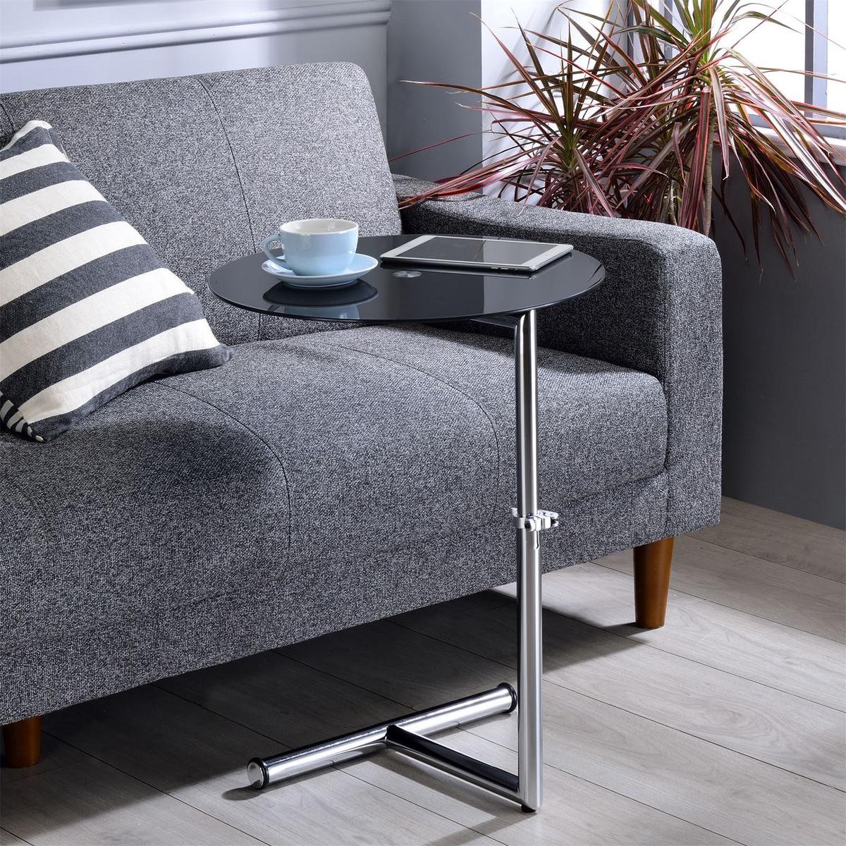 COUCHTISCH LEONIE schwarz - Schwarz, Glas (46/46/65cm) - IDIMEX