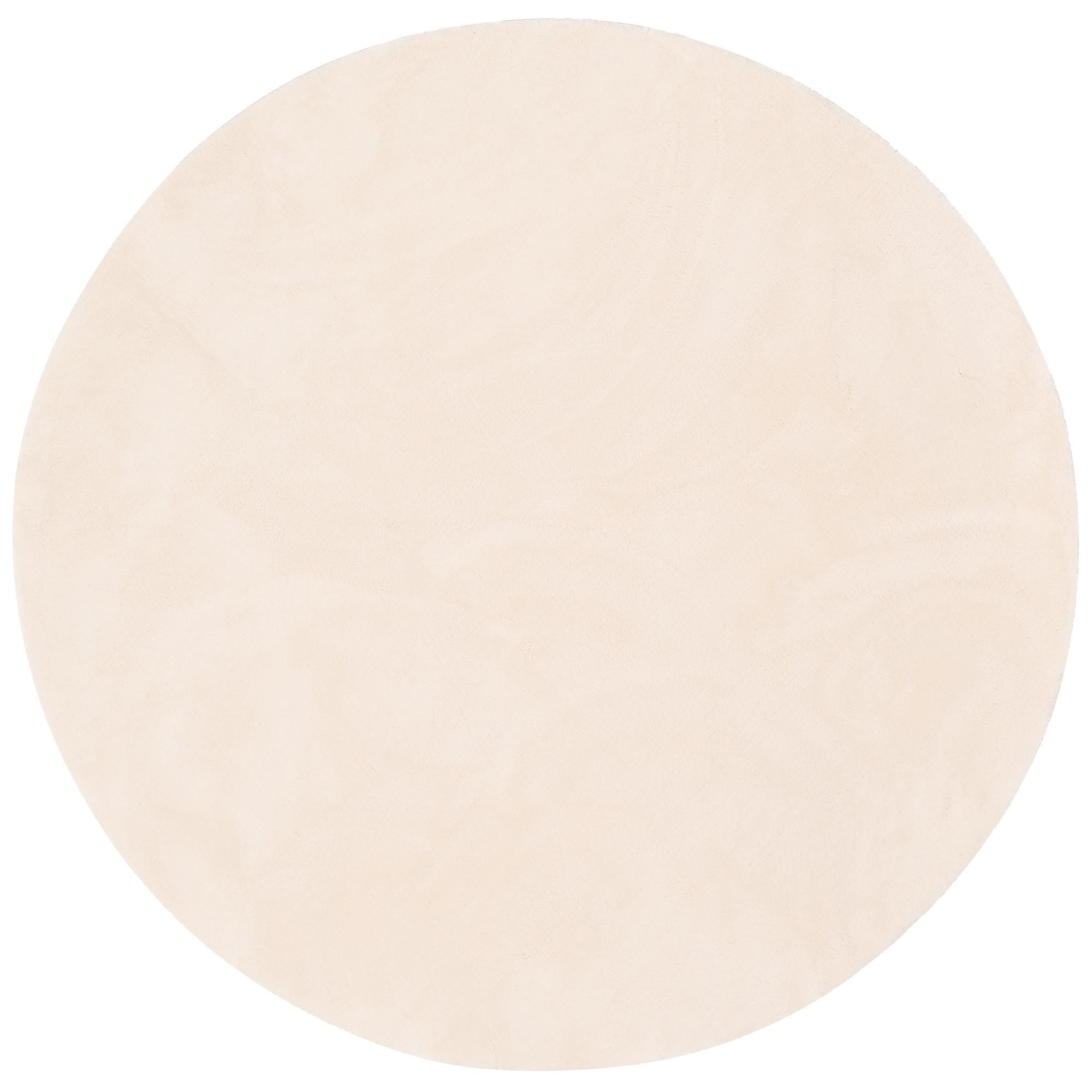 KINDER SUPER SOFT FELLTEPPICH PEARL KIDS RUND - Beige, Textil (120/120cm) - Pergamon