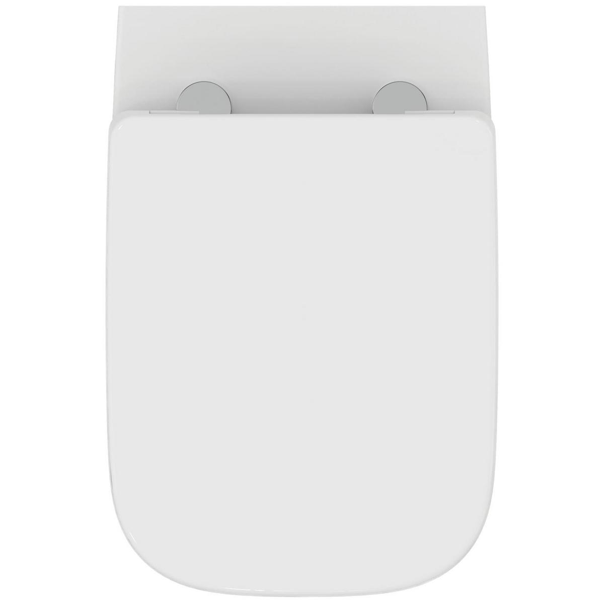 WC-SET MIT ABSENKAUTOMATIK i.life A weiß 54,5 x 36 x 33,5 cm - Weiß, Keramik (36/33.5/54.5cm) - Ideal Standard
