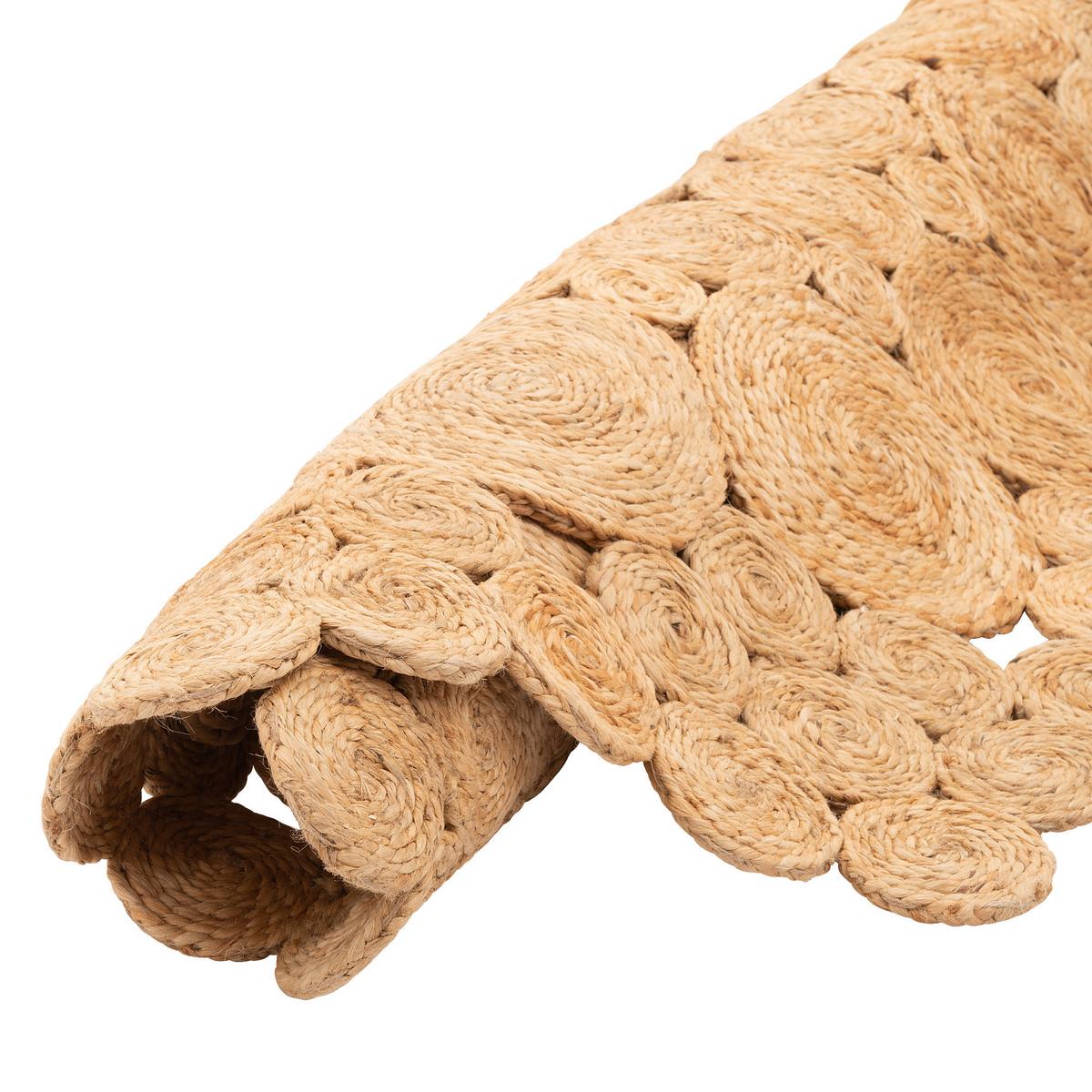 NATURFASER TEPPICH JUTE SALSA NATUR CIRCLE RUND - Beige, Textil (200/200cm) - Pergamon