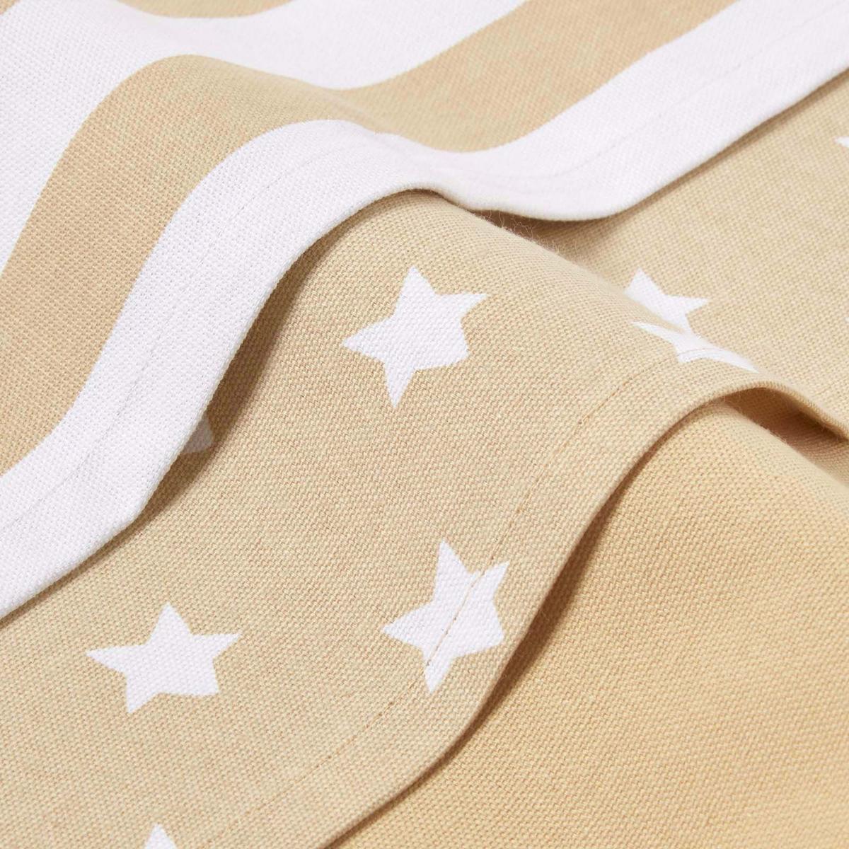 GESCHIRRTÜCHER Sterne, 3er-Set, 100% Baumwolle - Beige, Textil (50/70cm) - Homescapes