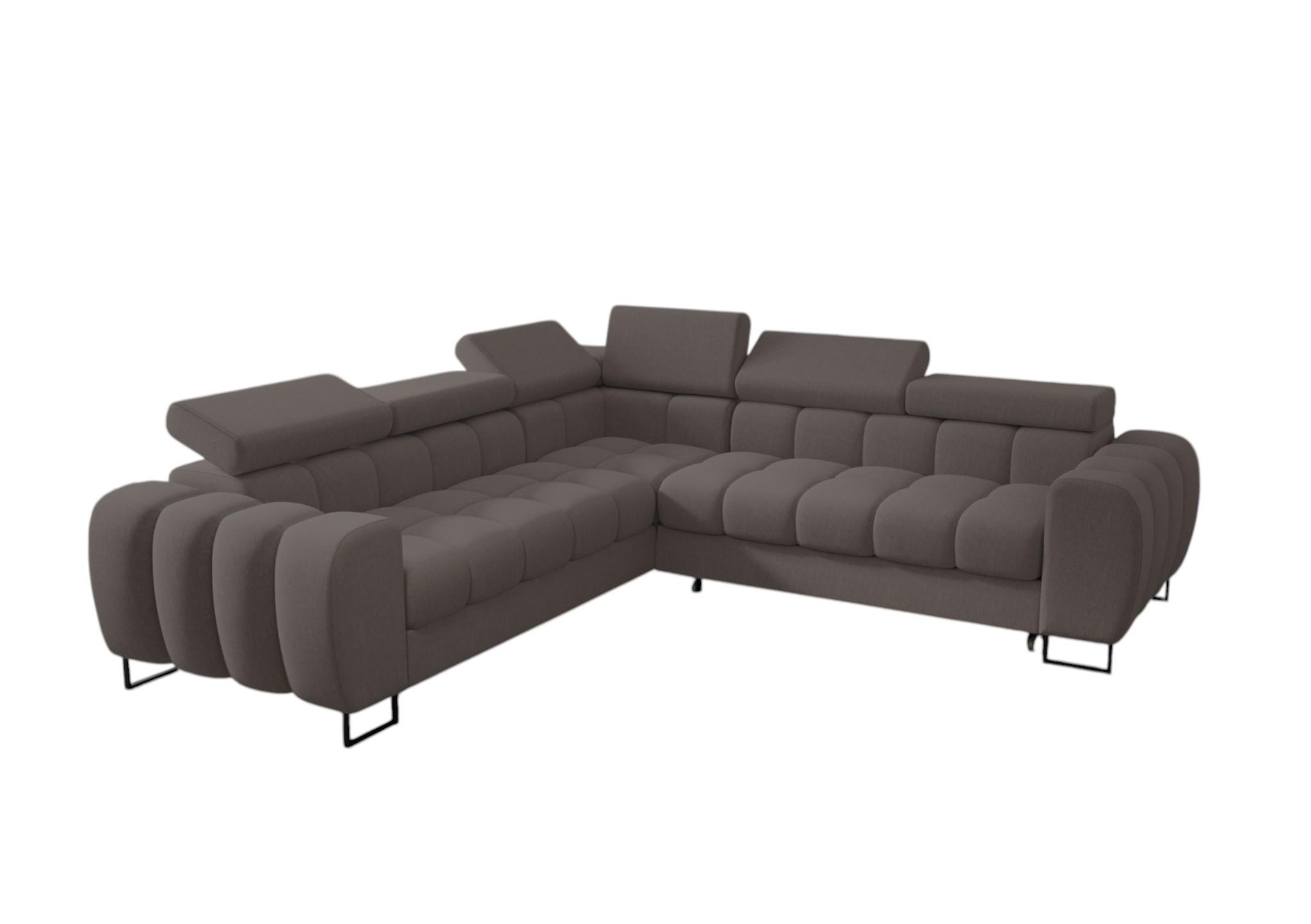 ECKSOFA Bastien Mit Schlaffunktion - Grau, Holzwerkstoff/Textil (260/260cm) - Fun Möbel