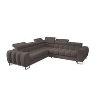 ECKSOFA Bastien Mit Schlaffunktion - Grau, Holzwerkstoff/Textil (260/260cm) - Fun Möbel