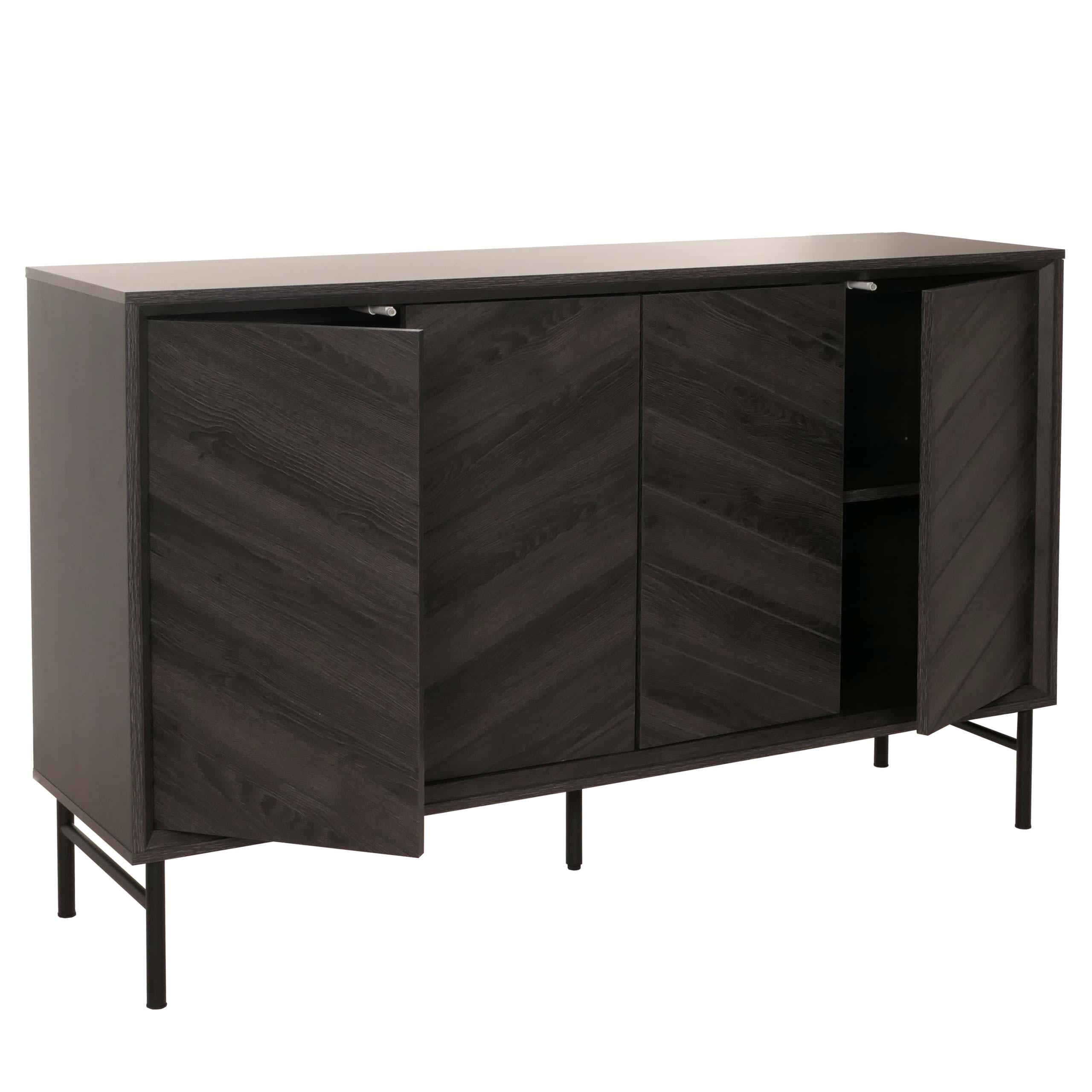 SIDEBOARD Grau - Grau, Holz (151/94/40cm) - MCW