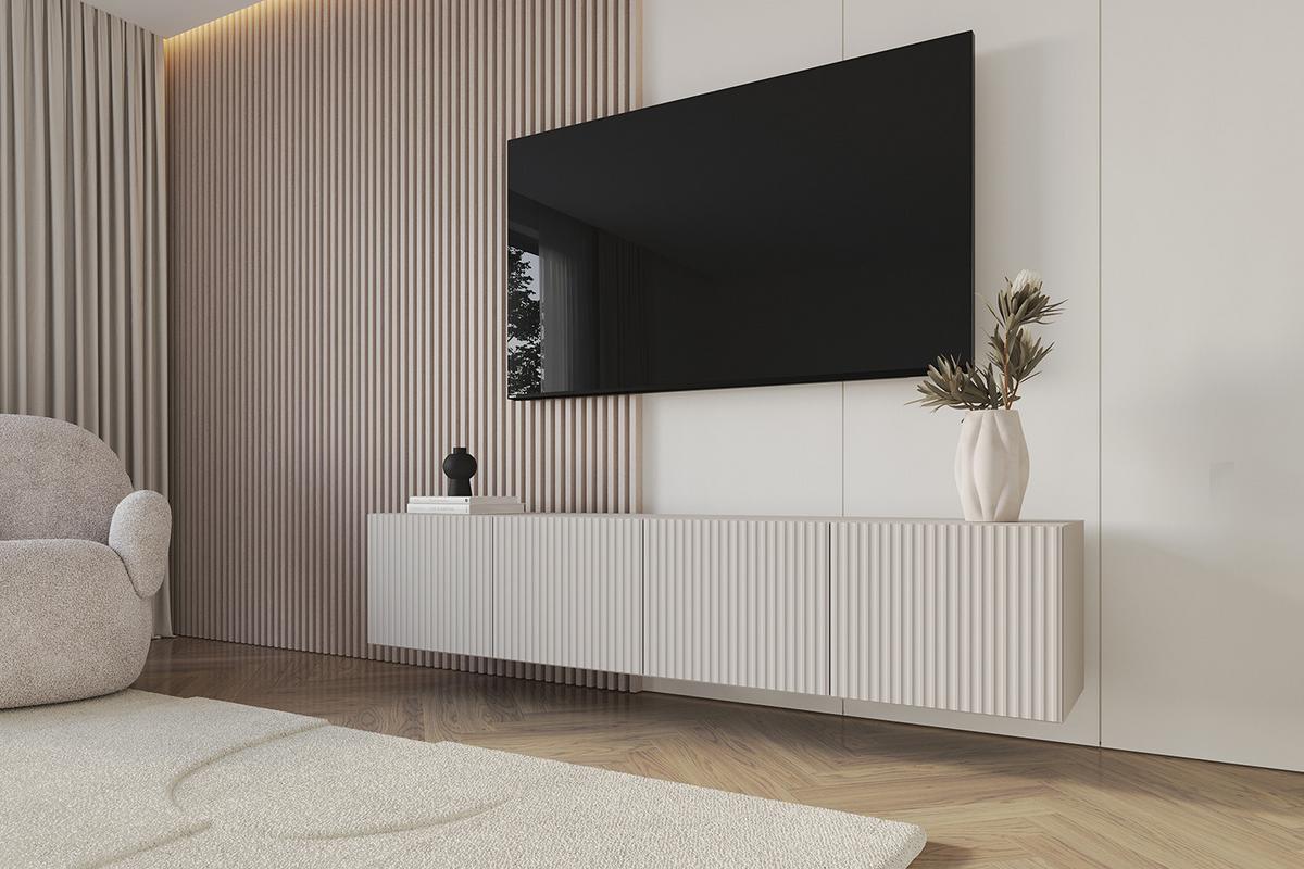 LOWBOARD NOA-2-W 2x100x40x40 cm - Kaschmir - Kaschmir, Holzwerkstoff (200/40/40cm) - ALTDECOR