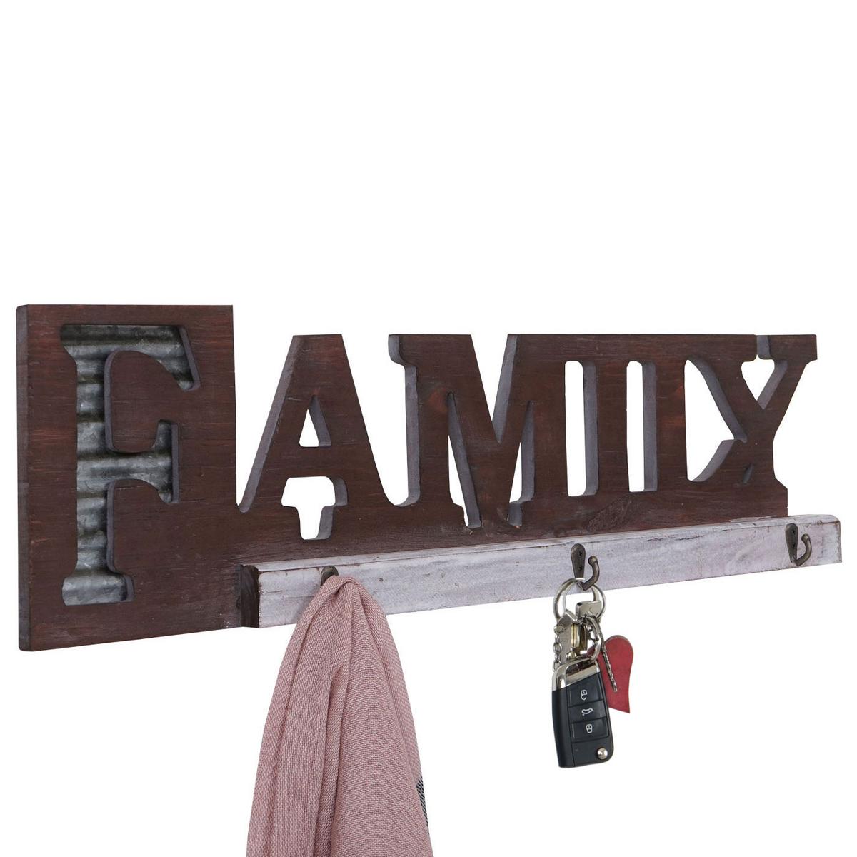 WANDGARDEROBE FAMILY Braun - Braun, Holz (18/63/4cm) - MCW