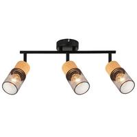 DECKENSTRAHLER Wilhelmshaven 3-flammig 38.3/9/23 cm - Schwarz, Metall (38.3/9/23cm) - Nettlife