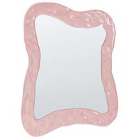 WANDSPIEGEL 60/80 cm Rosa Pencran - Pink, Holzwerkstoff (60/80/3cm) - Beliani