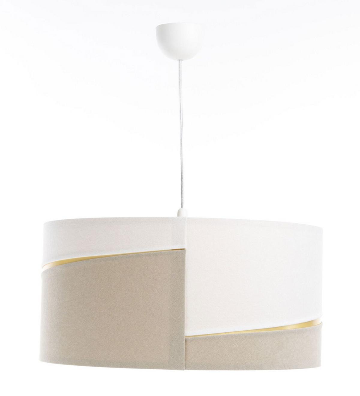 HÄNGELEUCHTE Weiß 60/30 cm - Beige/Weiß, Kunststoff (60/0.4/30cm) - ONZENO