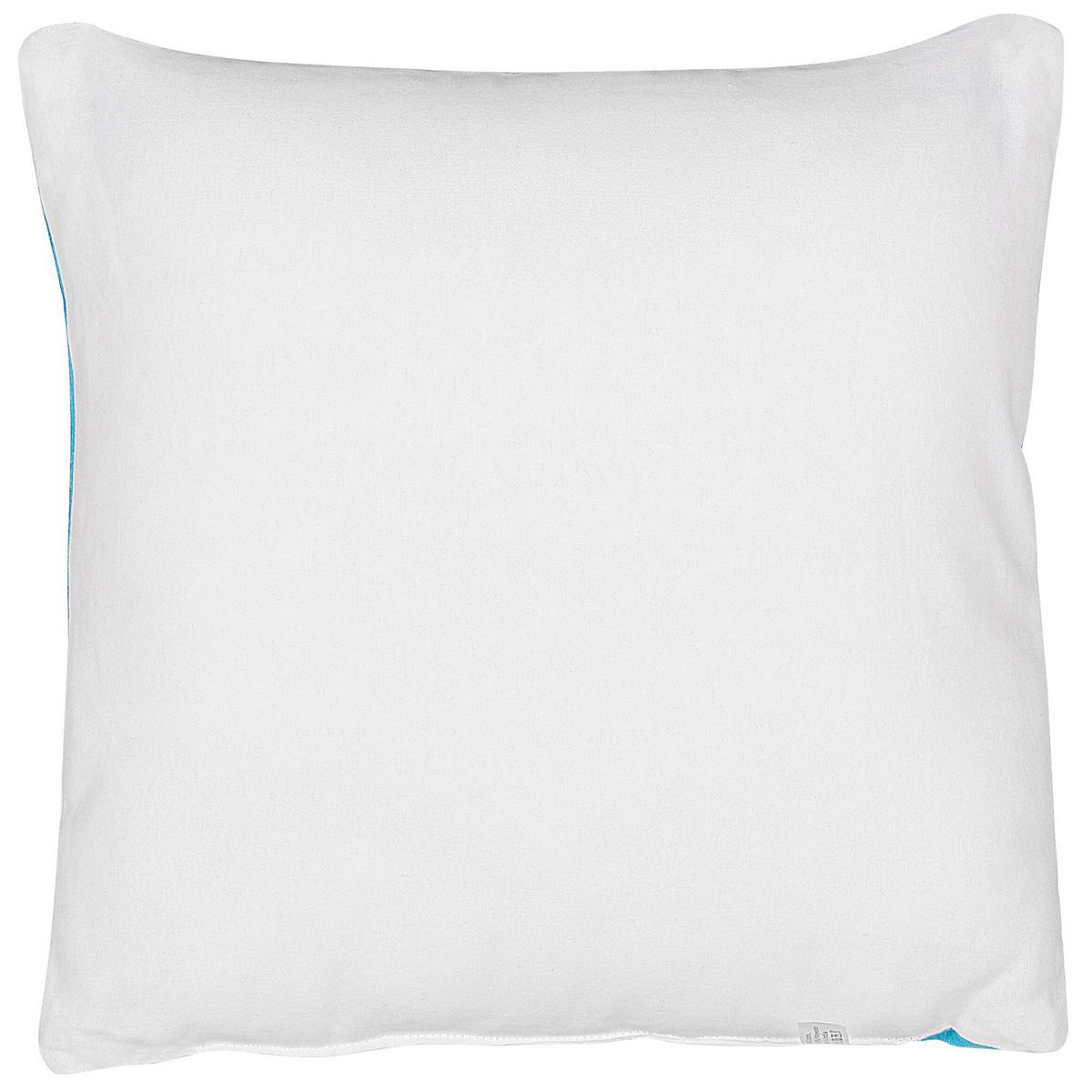 DEKOKISSEN Blau 45/45 cm Waranasi - Blau, Naturmaterialien/Textil (45/45cm) - Beliani