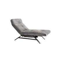 LIEGE MIT MOTORISCHER RELAXFUNKTION AMERIVA Grau Velvet Relaxfunktion - Silberfarben/Grau, Textil (80/110/158cm) - KAWOLA