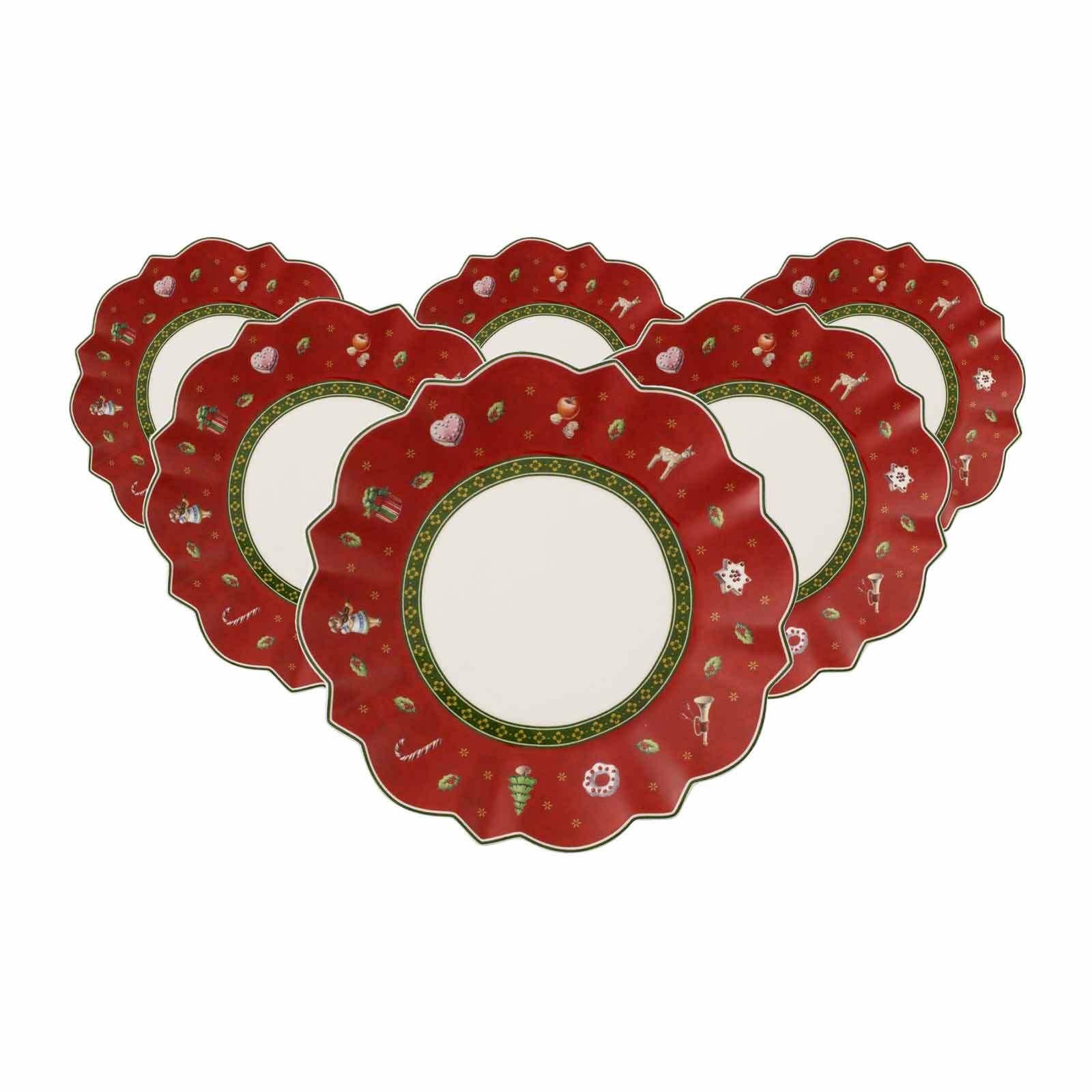 BROTTELLER Toy's Delight rot ø 17,9 cm 6er Set - Rot, Keramik (17.9cm) - Villeroy & Boch