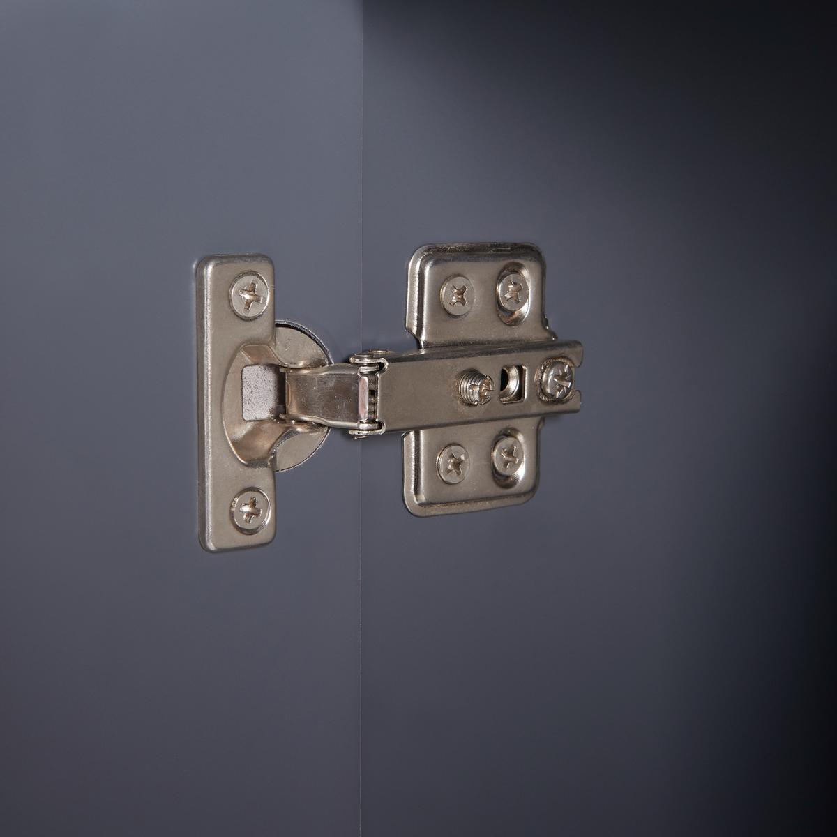 SPIEGELSCHRANK Overath - Grau, Holzwerkstoff (60/49.5/20cm) - [en.casa]