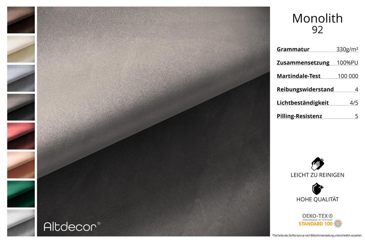 ECKSOFA modulares Sofa Kerru-L3 - 475x190x70 cm Dunkelgrau Velours - Dunkelgrau, Holzwerkstoff/Textil (475/190cm) - ALTDECOR