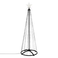 LED WEIHNACHTSBAUM Außen 150 cm 154 LED Metall - Schwarz, Metall (150cm) - ECD-Germany