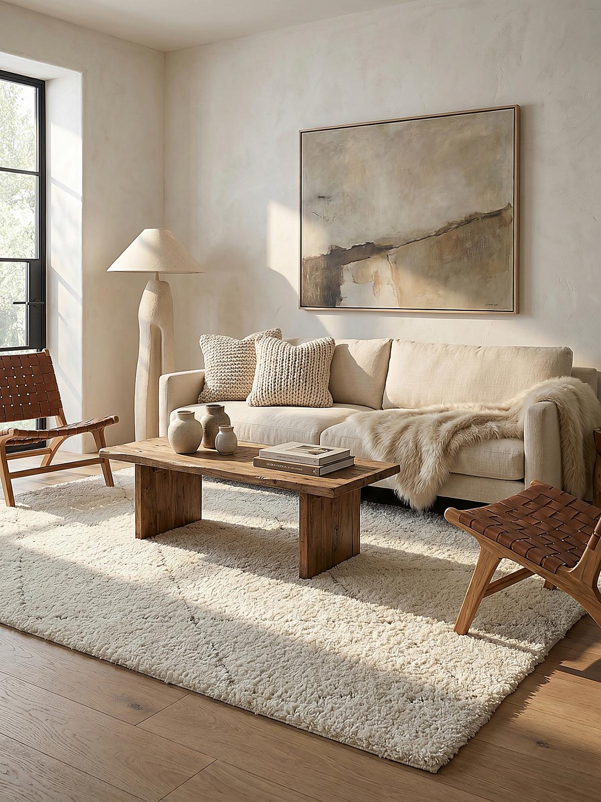 TEPPICHLÄUFER Berber ATRIO Polypropylen Creme 80 x 150 cm - Beige, Textil (80/150cm) - KADIMA DESIGN
