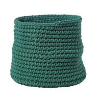 AUFBEWAHRUNGSKORB Baumwolle 42/37 cm - Waldgrün, Textil (42/42/37cm) - Homescapes