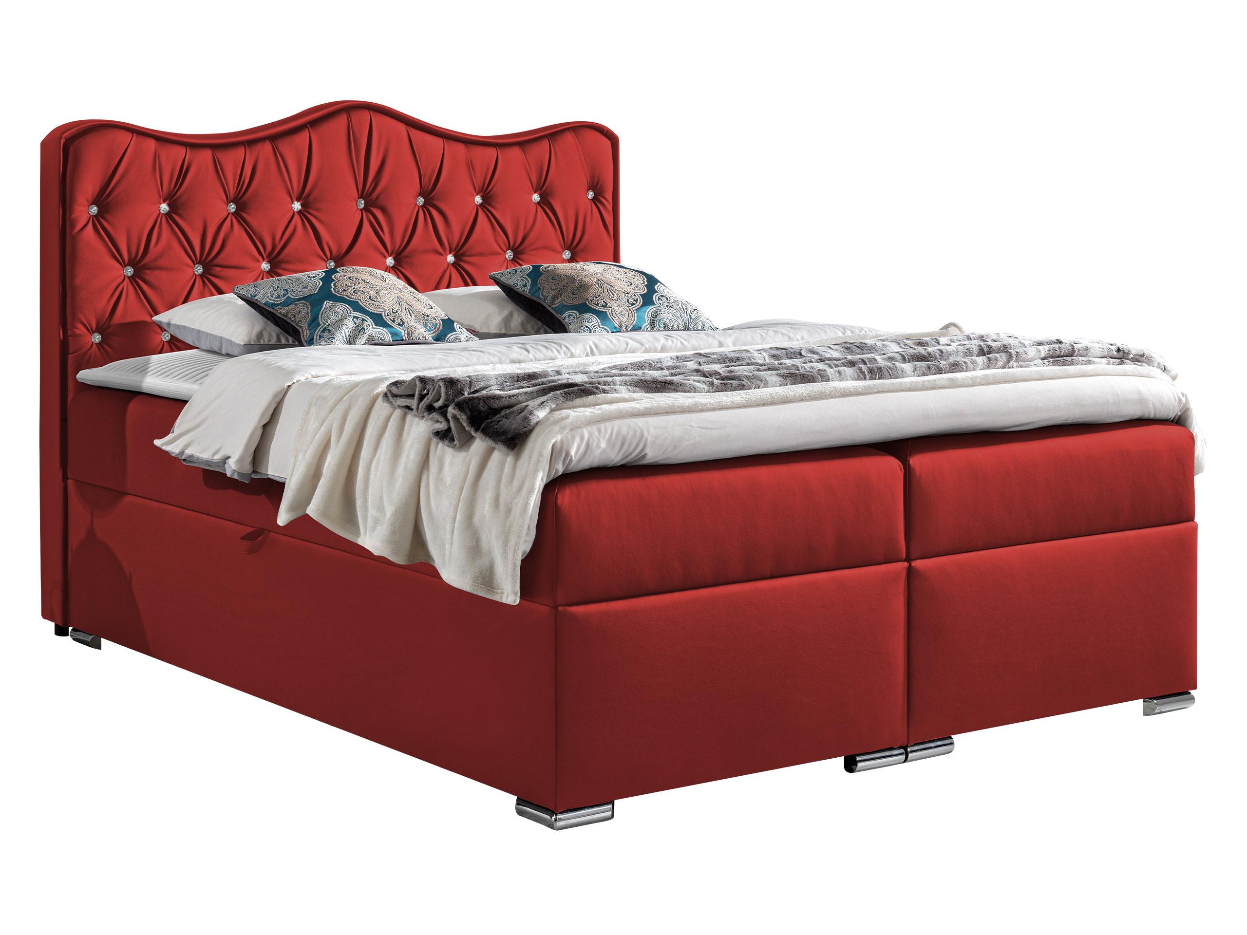 BOXBETT Sultan - H3 - Rot, Holz (160/200cm) - MIRJAN24